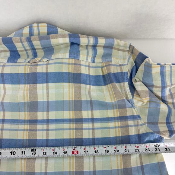 Tommy Bahama Mumbai Madras Plaid Cotton Blend Long Sleeve Shirt XL - Picture 4 of 12